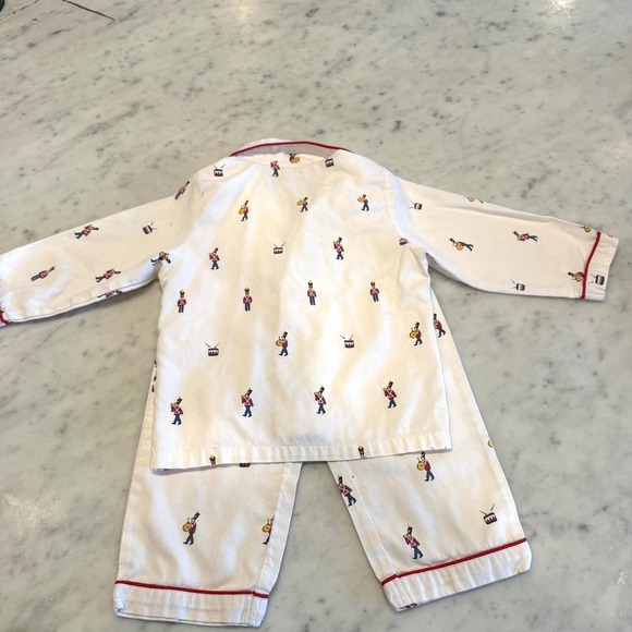 Petite Plume Kids Pajamas Size 3 Toy Soldier Drummer Print PJs Set Long Sleeve - Picture 5 of 6
